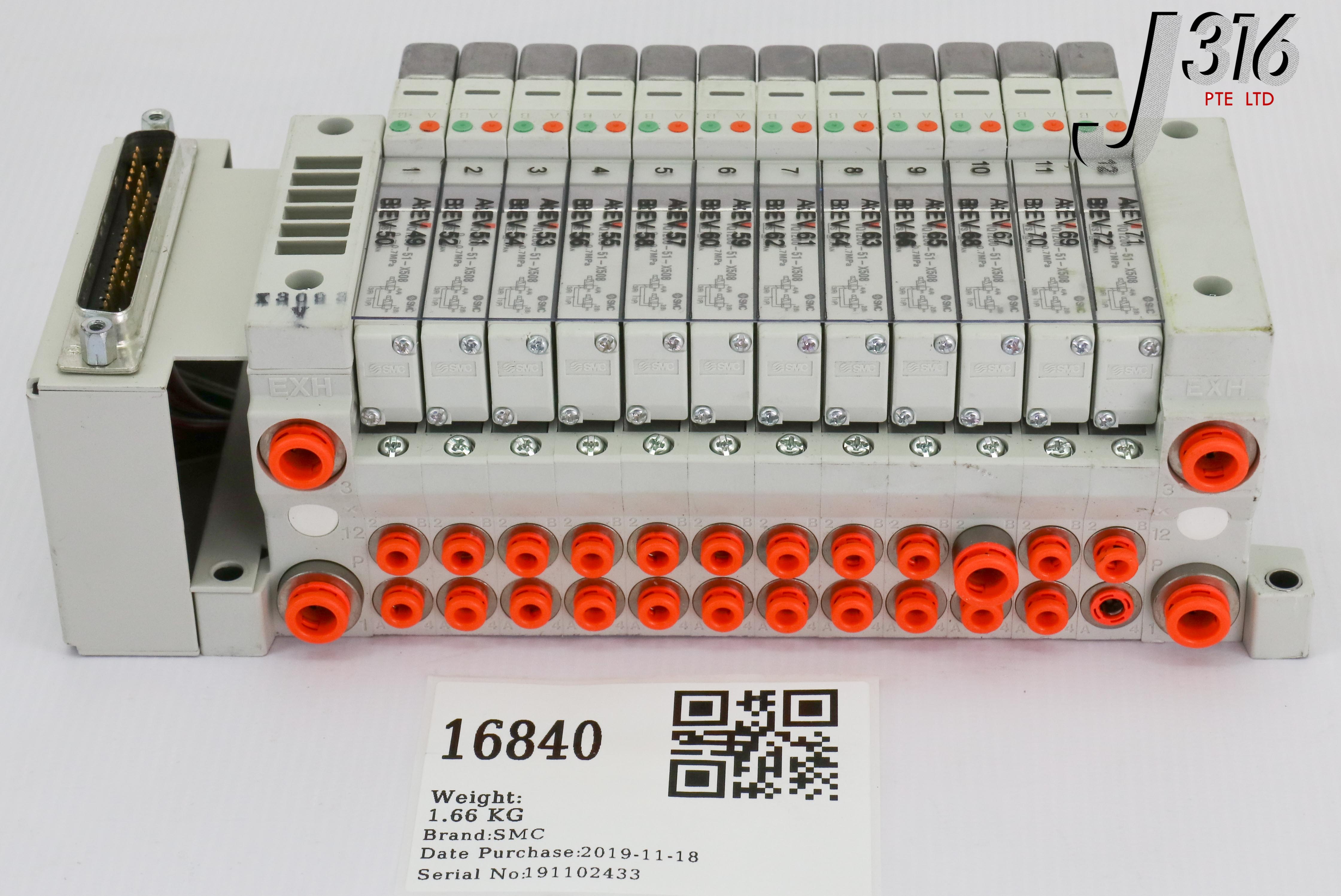 38ページ 16840 SMC 12-SLOT MANIFOLD TERMINAL VALVE, 4060-00946 VV5Q11-12